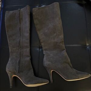 Jean Michel Cazabat tall brown suede dress boot
